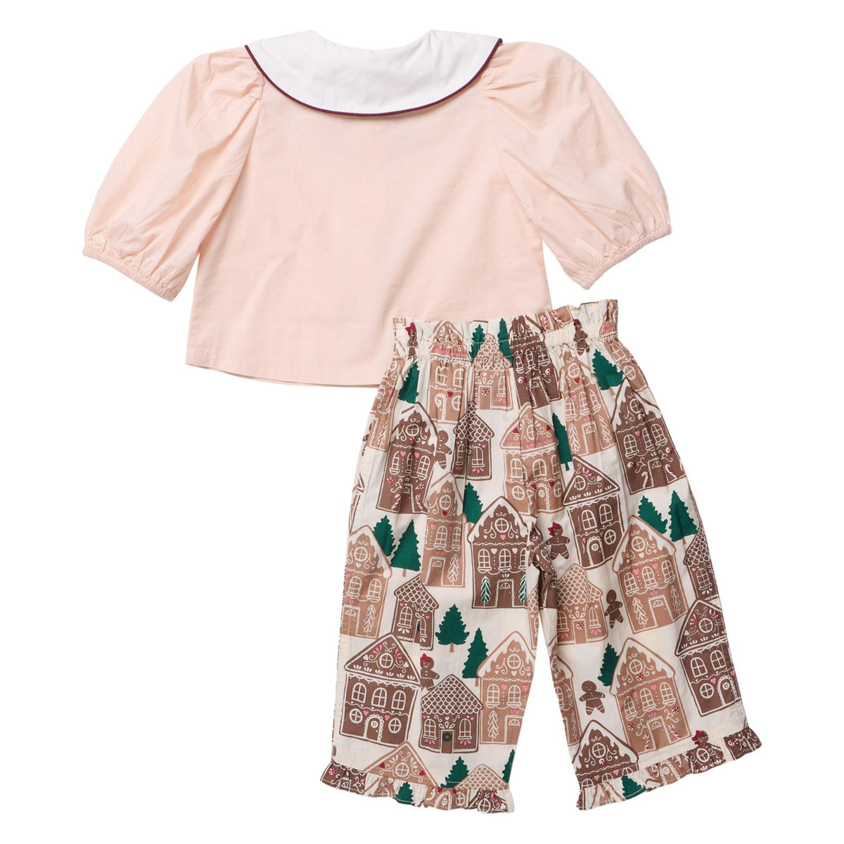 BBY Baby Girls Noelle 2PC Set - Gingerbread Houses