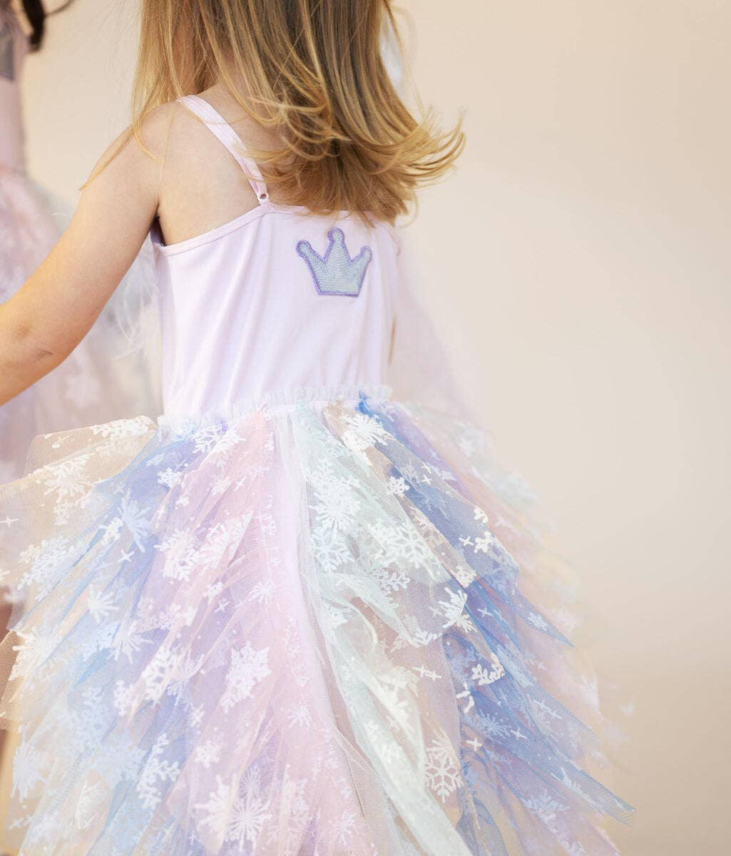 PETITE HAILEY - BBY - FUR WAVED TUTU DRESS - PURPLE