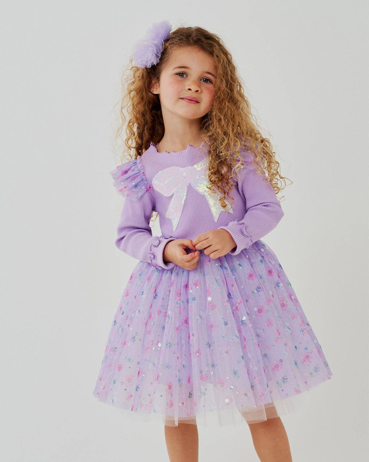 PETITE HAILEY - TG - RAINA FLOWER TUTU - PURPLE