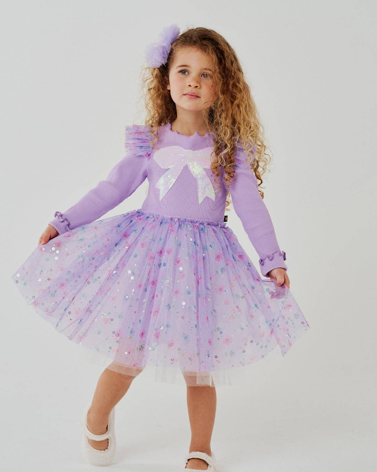 PETITE HAILEY - TG - RAINA FLOWER TUTU - PURPLE
