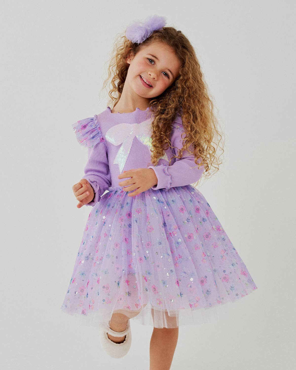 PETITE HAILEY - TG - RAINA FLOWER TUTU - PURPLE