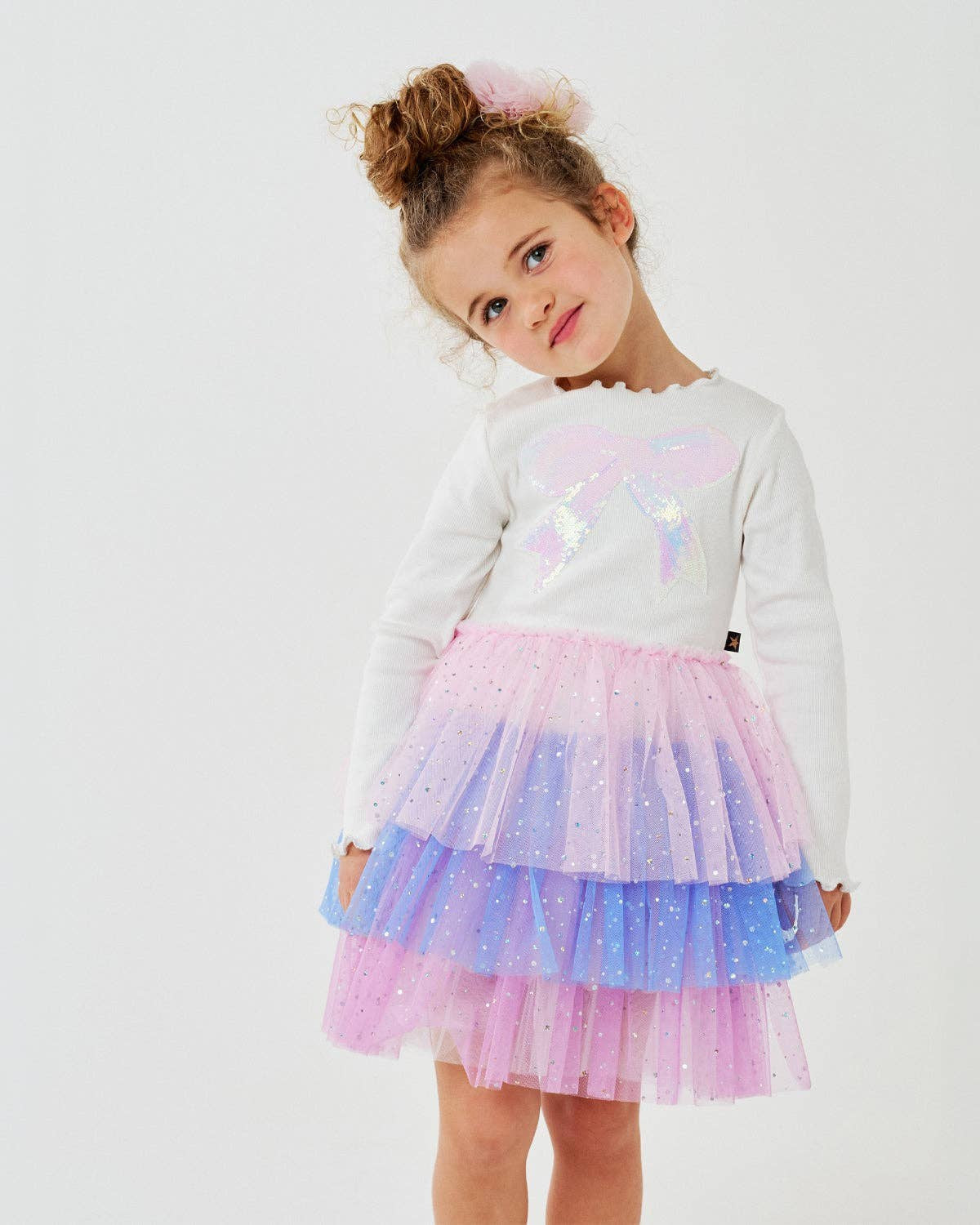 PETITE HAILEY - TG - KIM 3 LAYERED TUTU - WHITE