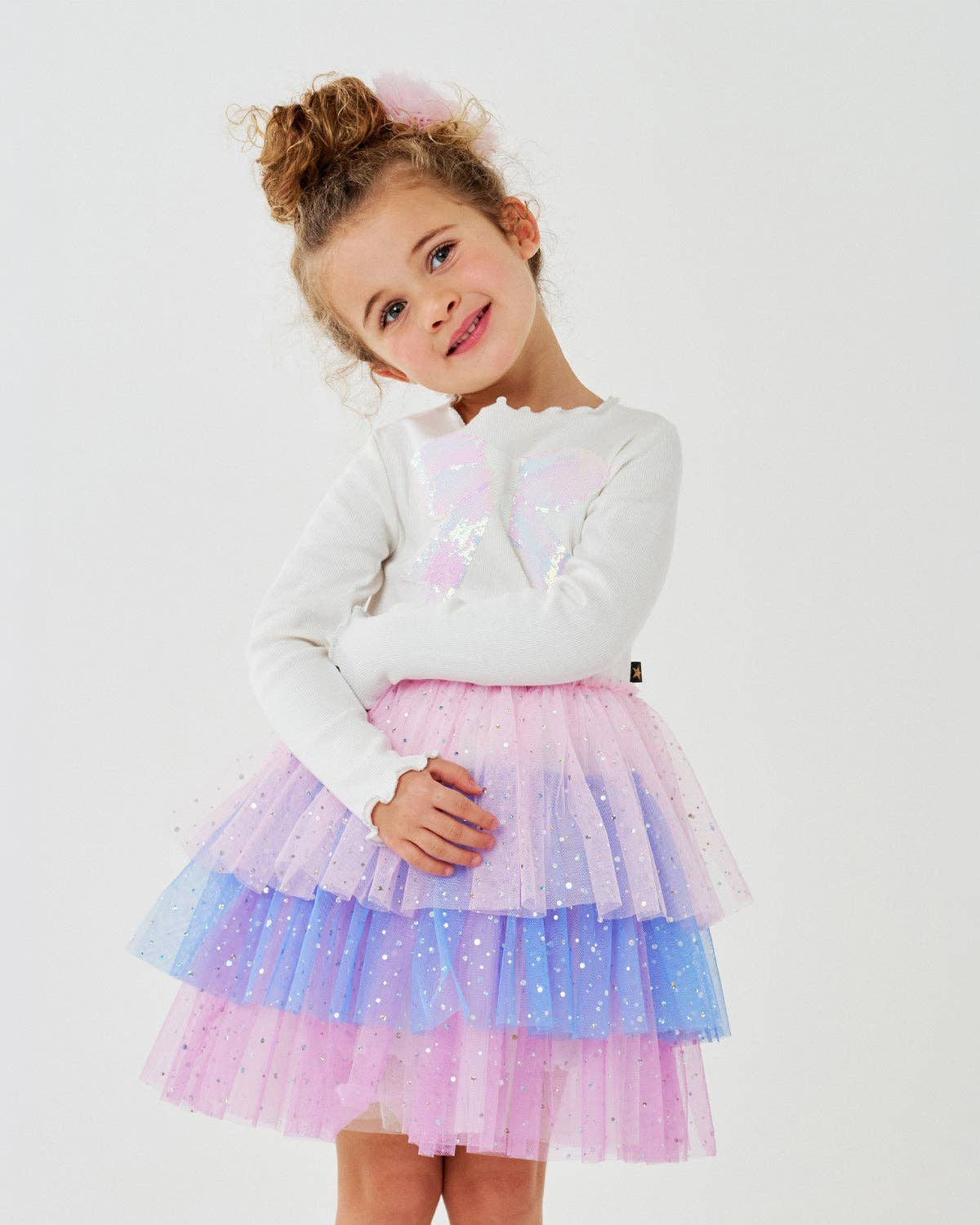 PETITE HAILEY - TG - KIM 3 LAYERED TUTU - WHITE