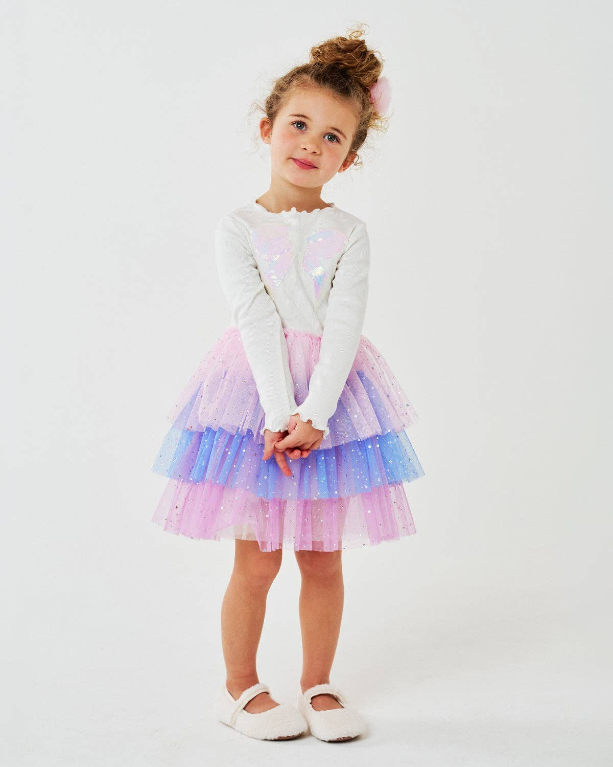 PETITE HAILEY - TG - KIM 3 LAYERED TUTU - WHITE