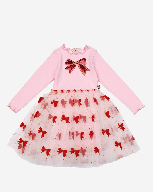 PETITE HAILEY - TG - EVELYN BOW TUTU DRESS - PINK