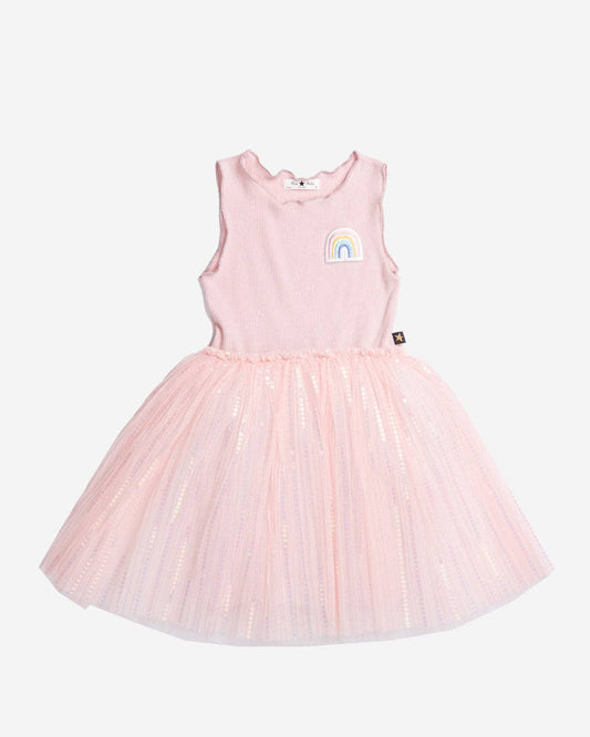 PETITE HAILEY - TG - CHLOE RAINBOW DRESS - PINK