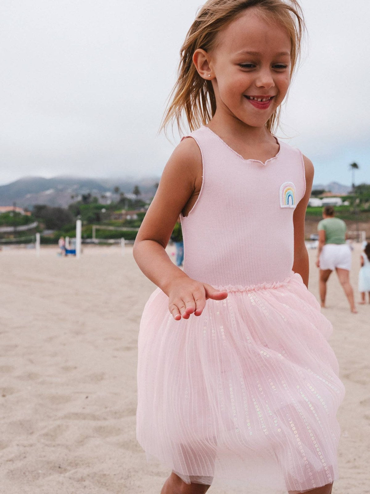 PETITE HAILEY - TG - CHLOE RAINBOW DRESS - PINK