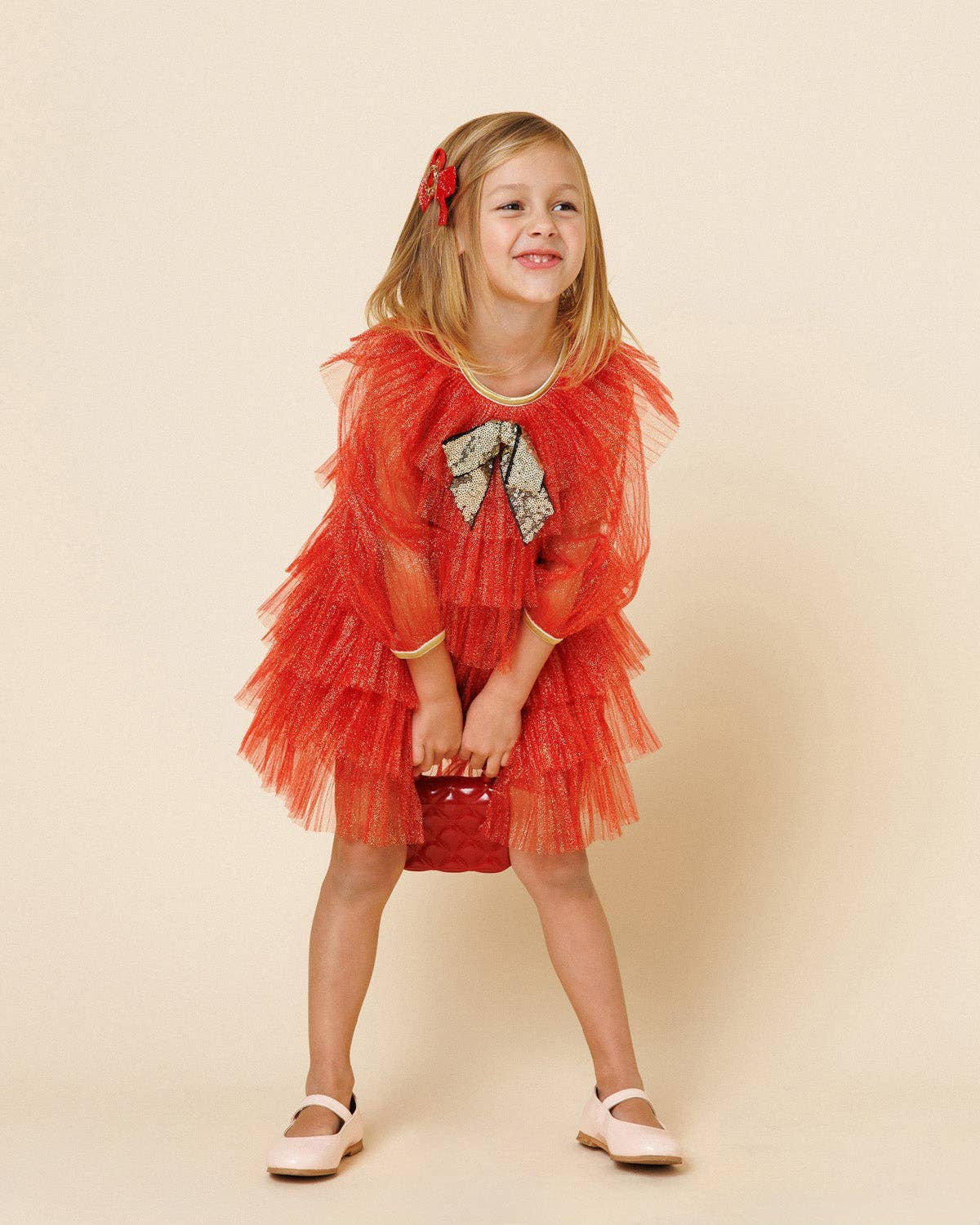 PETITE HAILEY - TG - ANNY 6 LAYERED TUTU DRESS - RED