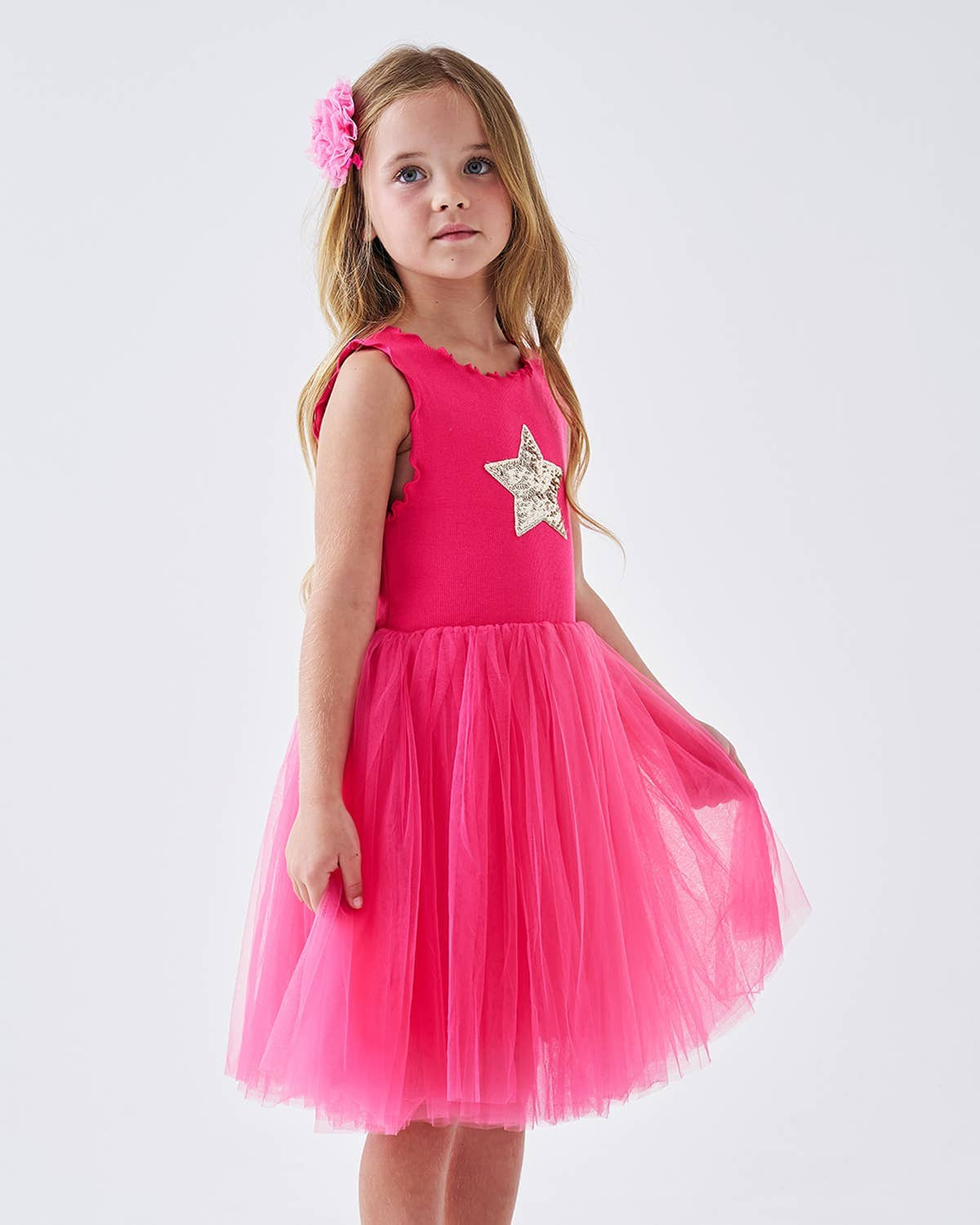 PETITE HAILEY - TG - STAR TUTU DRESS - FUCHSIA