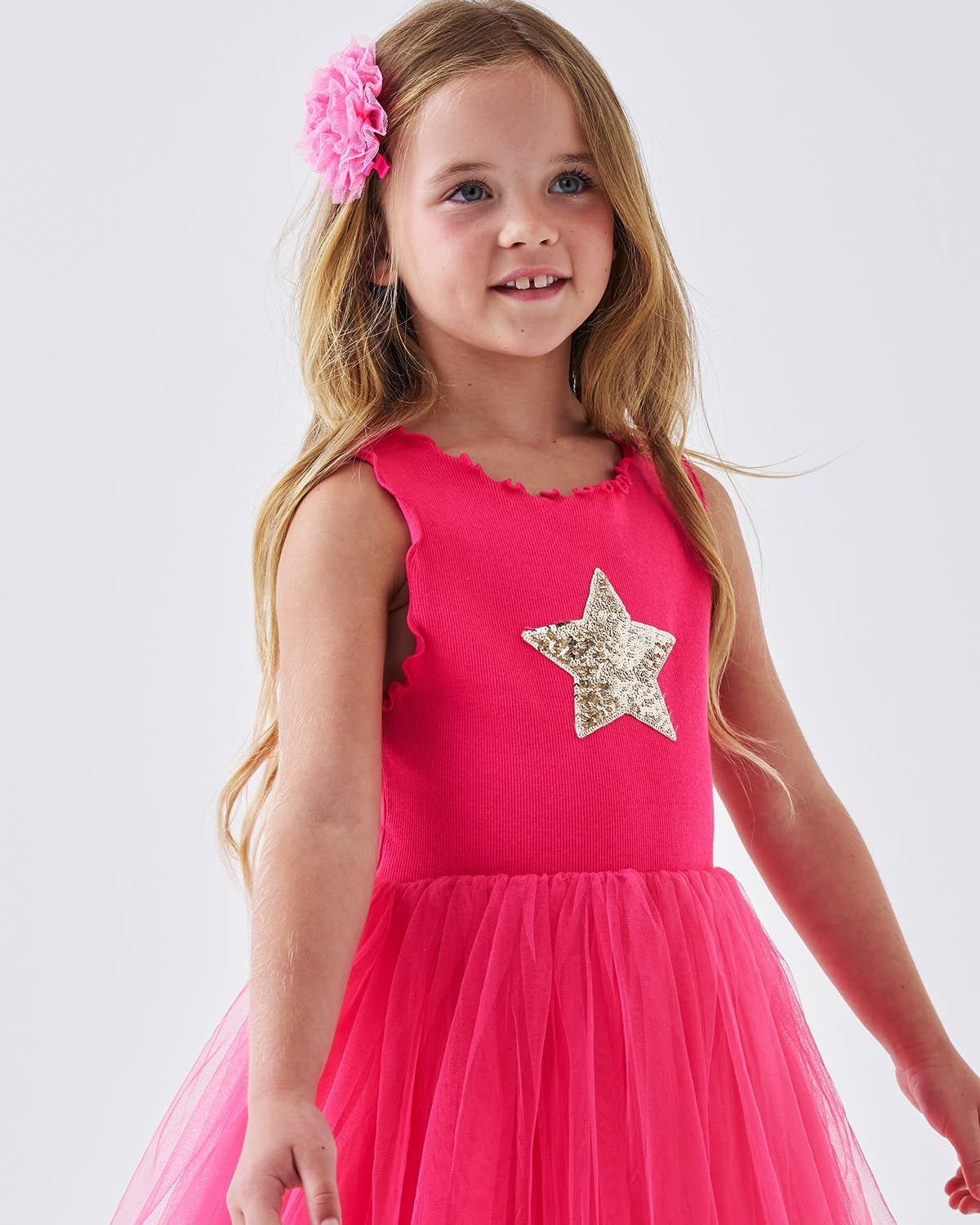 PETITE HAILEY - TG - STAR TUTU DRESS - FUCHSIA