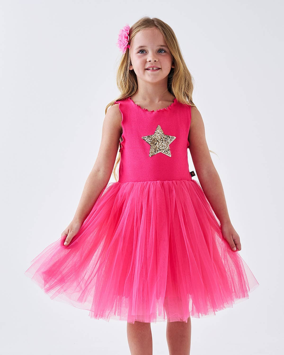 PETITE HAILEY - TG - STAR TUTU DRESS - FUCHSIA