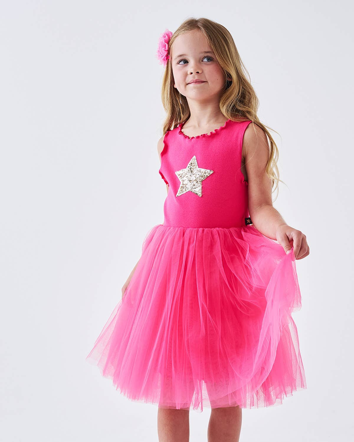 PETITE HAILEY - TG - STAR TUTU DRESS - FUCHSIA