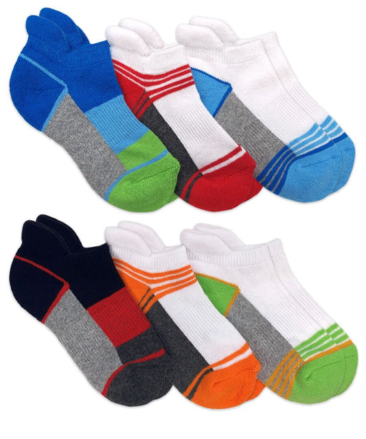 Jefferies Socks - 6pk Sport Half Tab Low Cut Multi Socks