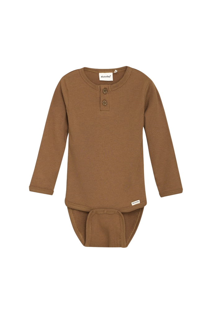 Robo - Brown Sugar Long Sleeve Bodysuit