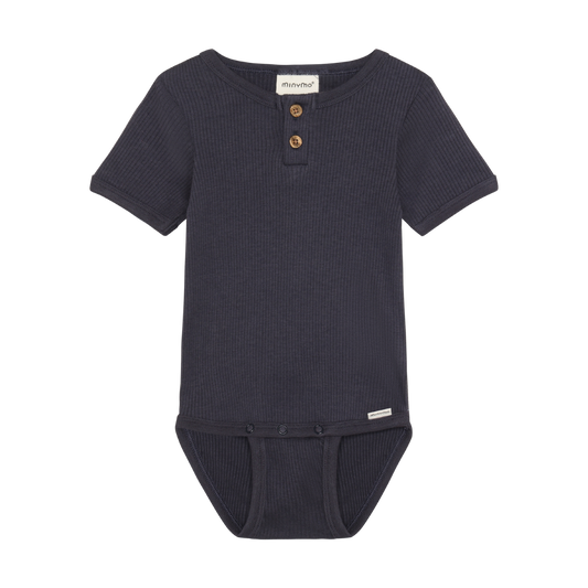 MINYMO - BBY - BODY SS RIB - ODYSSEY GRAY