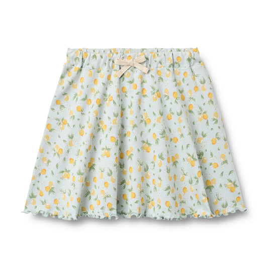 WHEAT - BG - ROSIE JERSEY SKIRT - SUMMER BLUE CITRUS