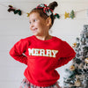 "Merry" Patch Christmas Sweatshirt