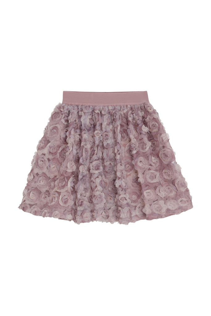 Robo - Pink Floral Mesh Skirt