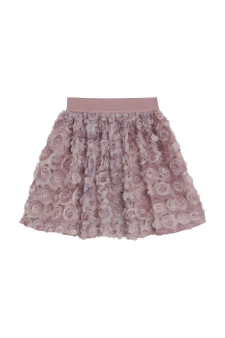 Robo - Pink Floral Mesh Skirt