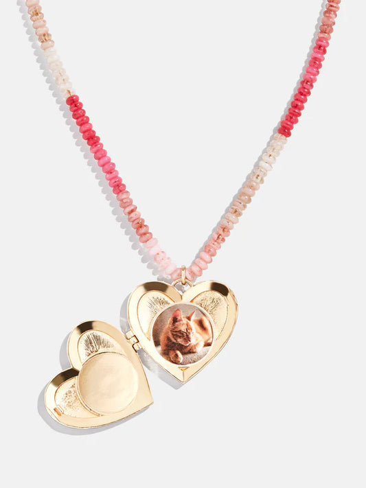 BAUBLEBAR - ACC - KIDS' HEART LOCKET NECKLACE - MULTI