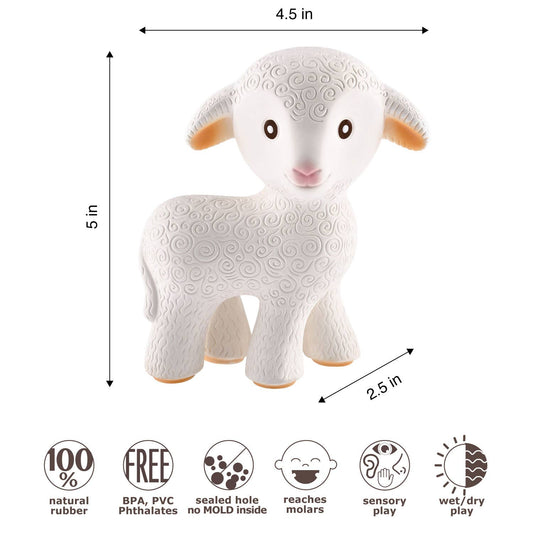 CAAOCHO - T&B - NATURAL RUBBER TEETHER - LAMB