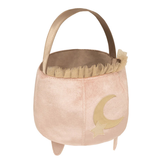 MIMI & LULA - ACC - CAULDRON TRICK OR TREAT BAG - PINK