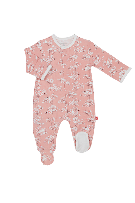Magnetic Me -BBY- Modal Footie - Cherry Blossom
