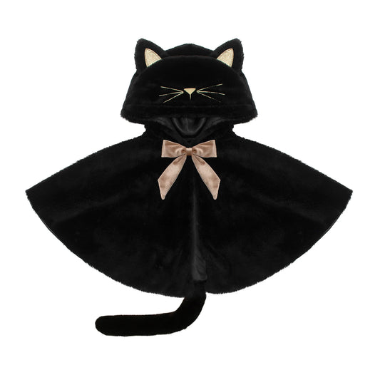 MIMI & LULA - T&B - BLACK CAT CAPE - BLACK