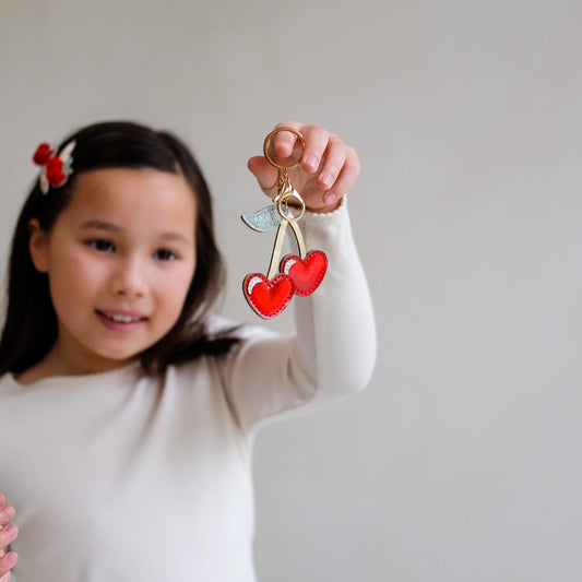 MIMI & LULA - ACC - CHERRY KEYRING - RED