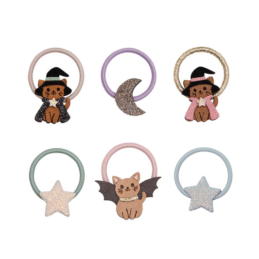 MIMI & LULA - ACC - HALLOWEEN CAT MINI HAIR TIES - BLACK