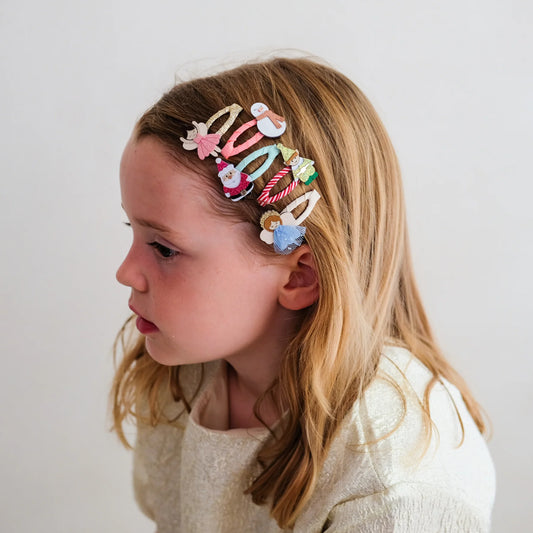 MIMI & LULA - ACC - CHRISTMAS MINI HAIR CLIPS - MULTI