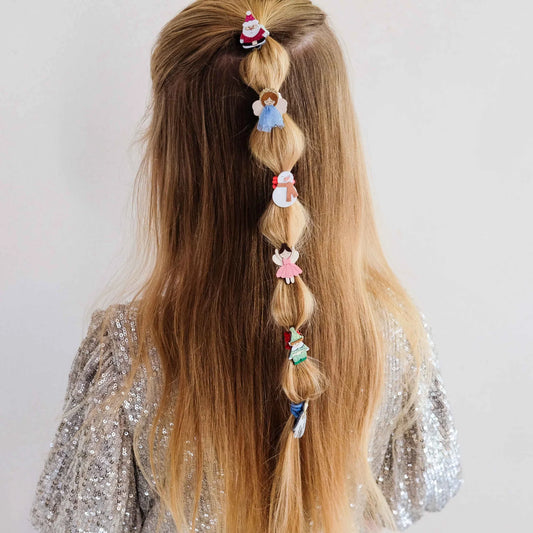 MIMI & LULA - ACC - CHRISTMAS MINI HAIR TIES - MULTI