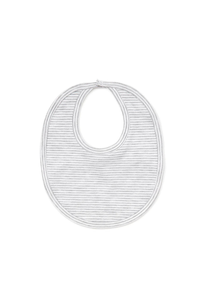 Kissy Kissy - Gray Striped Bib
