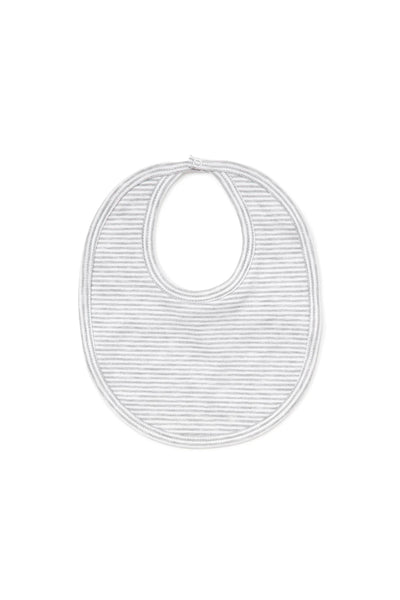 Kissy Kissy - Gray Striped Bib