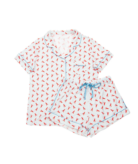 KATIE J NYC - BG - LYNN LOUNGE SET - LOBSTER POLKA DOT