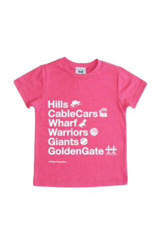 Hills Cable Cars Tee - Pink (2-6X)