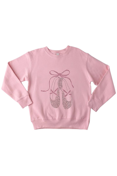 Pink Studded Ballet Sweatshirt
