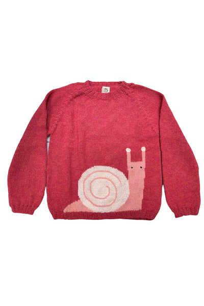 Snail on Rose Sweater