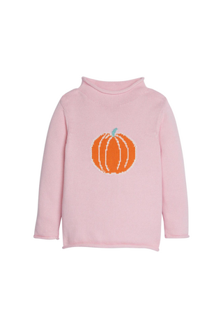 Pink Pumpkin Roll Neck Sweater