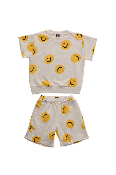 Petite Hailey - Ivory Smile Sweatshirt Set