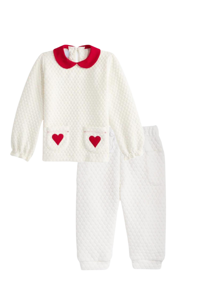 Hearts Quilted Jersey Set