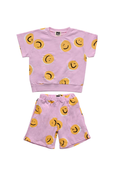 Petite Hailey - Pink Smile Sweatshirt Set