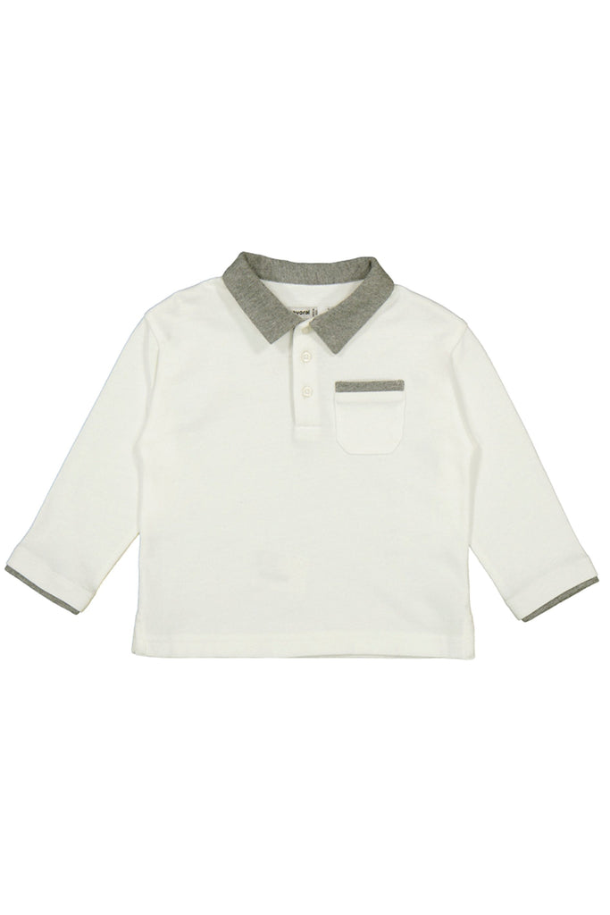 L/S Polo Cream