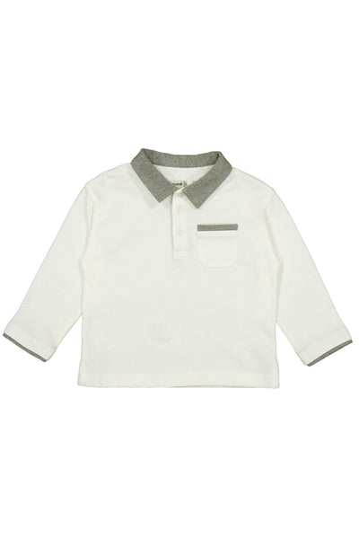 L/S Polo Cream
