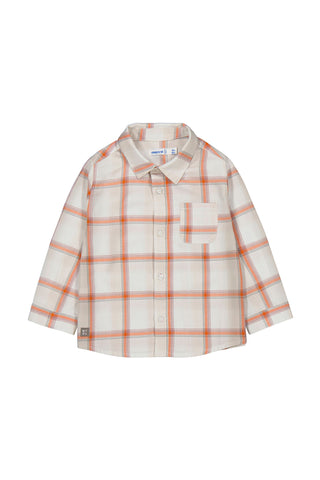 L/S Buttondown Checked Pumpkin