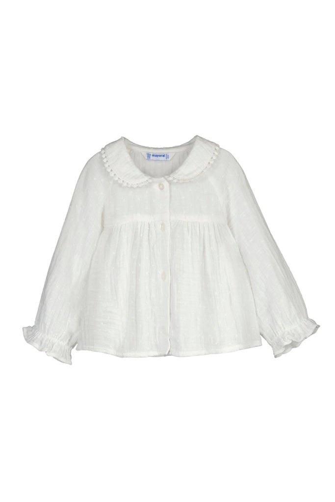 Plumeti Chiffon Blouse Cream
