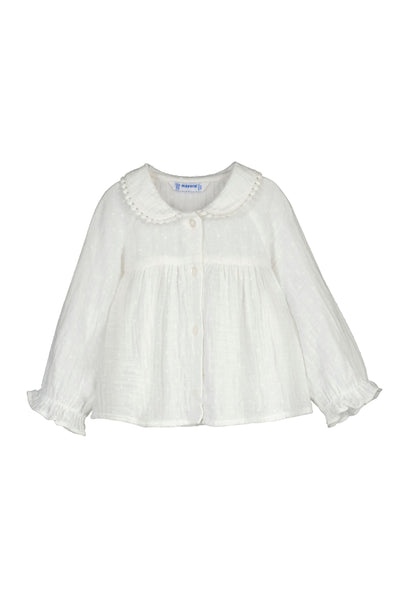 Plumeti Chiffon Blouse Cream