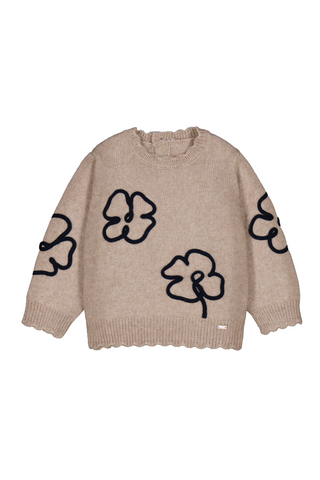 Toffee Floral Sweater