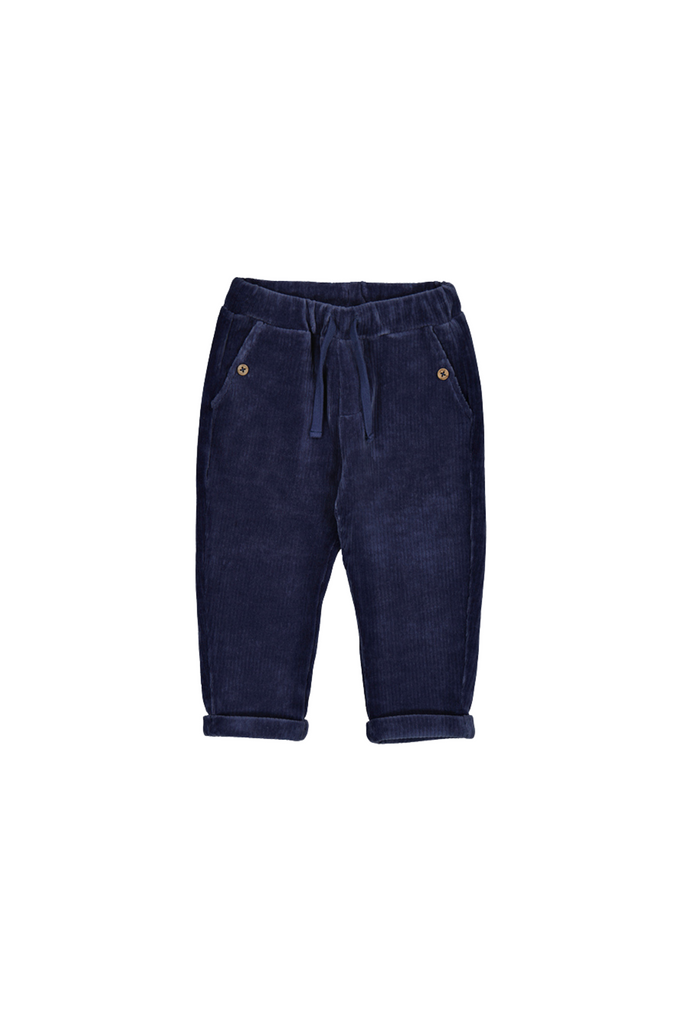 Knit Pants Blue Whale