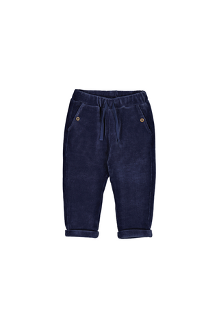 Knit Pants Blue Whale